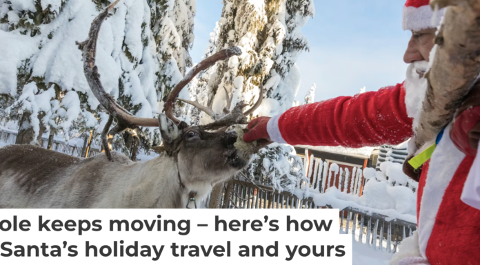 Could this be the next Blitzen? Feeding a reindeer in Lapland, Finland, north of the Arctic Circle. Roberto Moiola/Sysaworld/Moment via Getty Images